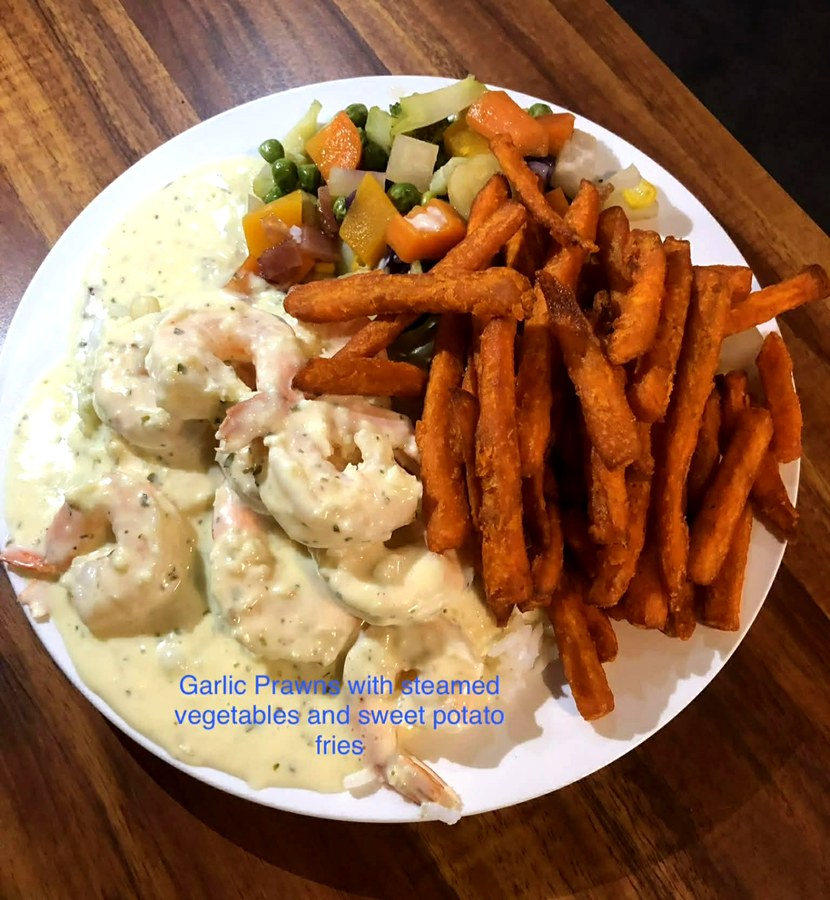 Garlic Prawns at The Top Pub Rosebery