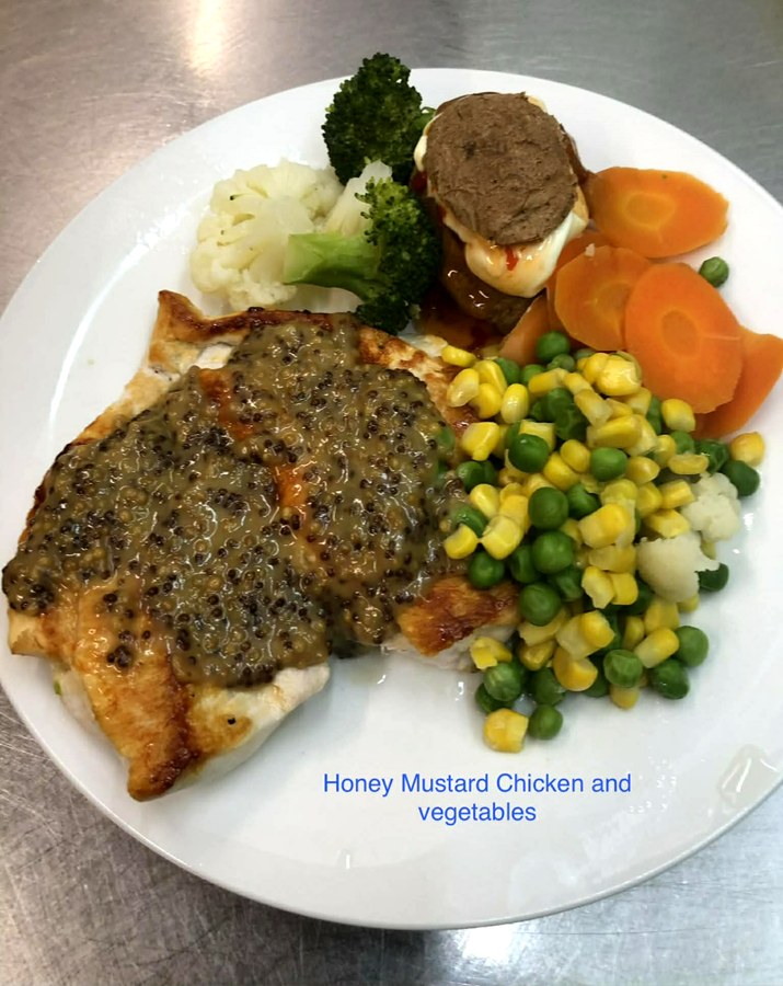 Honey Mustard Chicken at The Top Pub Rosebery