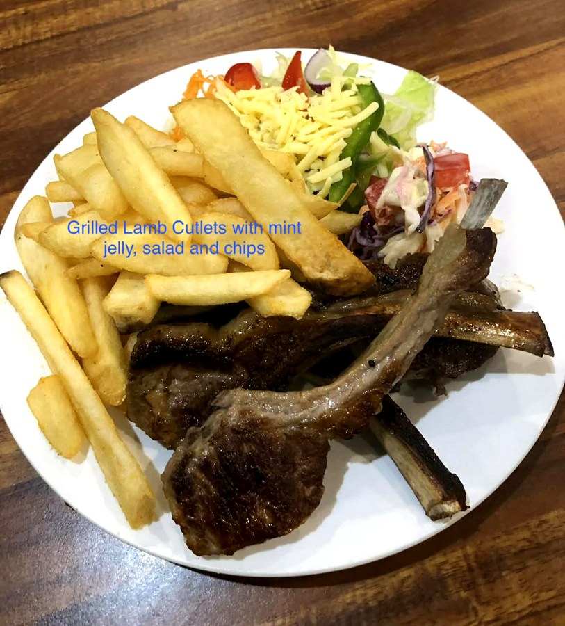 Grilled Lamb Cutlets at The Top Pub Rosebery
