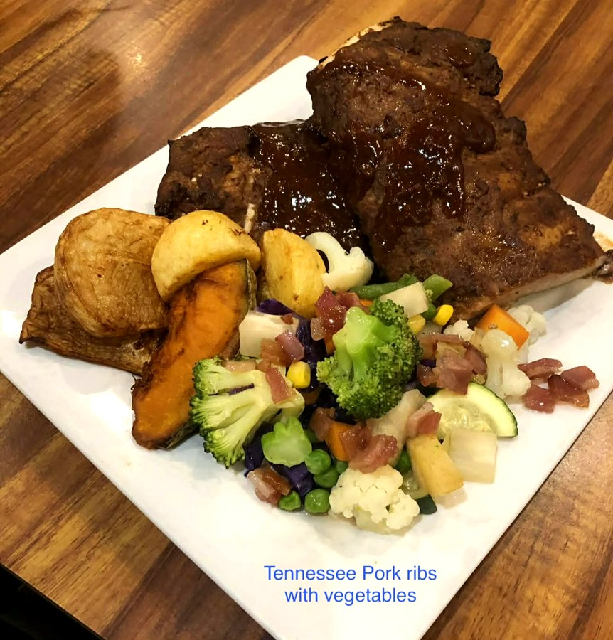 Tennessee Pork Ribs at The Top Pub Rosebery