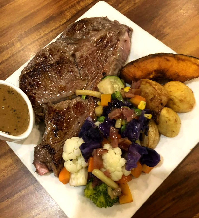 T-Bone Steak at The Top Pub Rosebery