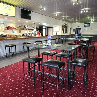 The bar lounge end at The Top Pub Rosebery
