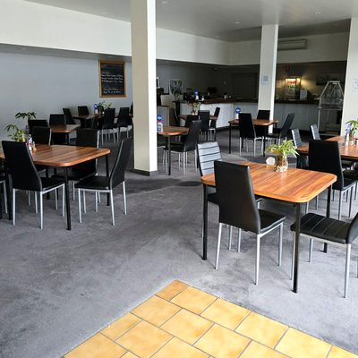 Breakfast and guest kitchen area at The Top Pub Rosebery