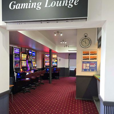 Gaming lounge entrance at The Top Pub Rosebery