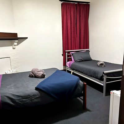 Budget backpacker room at The Top Pub Rosebery