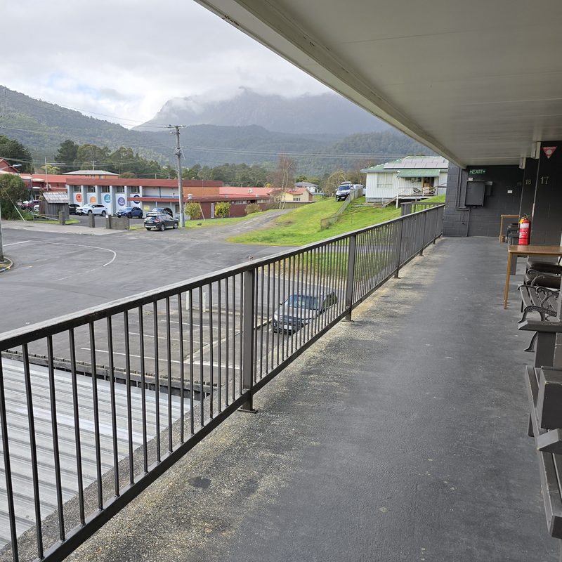 Ensuite Unit — Balcony at The Top Pub Rosebery