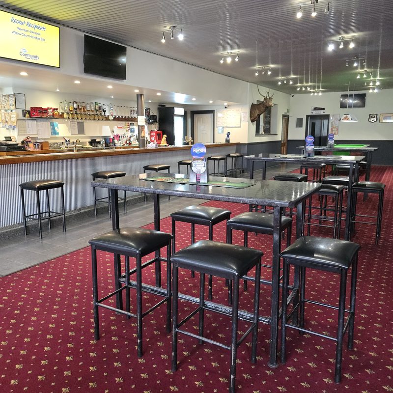 High Tables by the Bar at The Top Pub Rosebery
