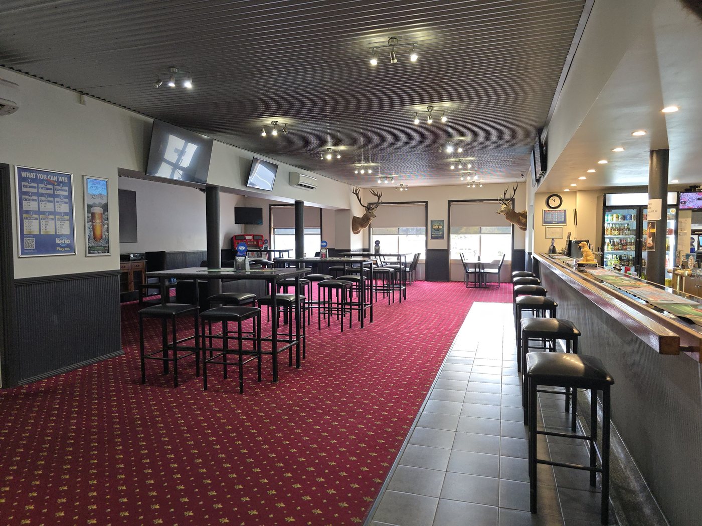 The public bar at The Top Pub Rosebery